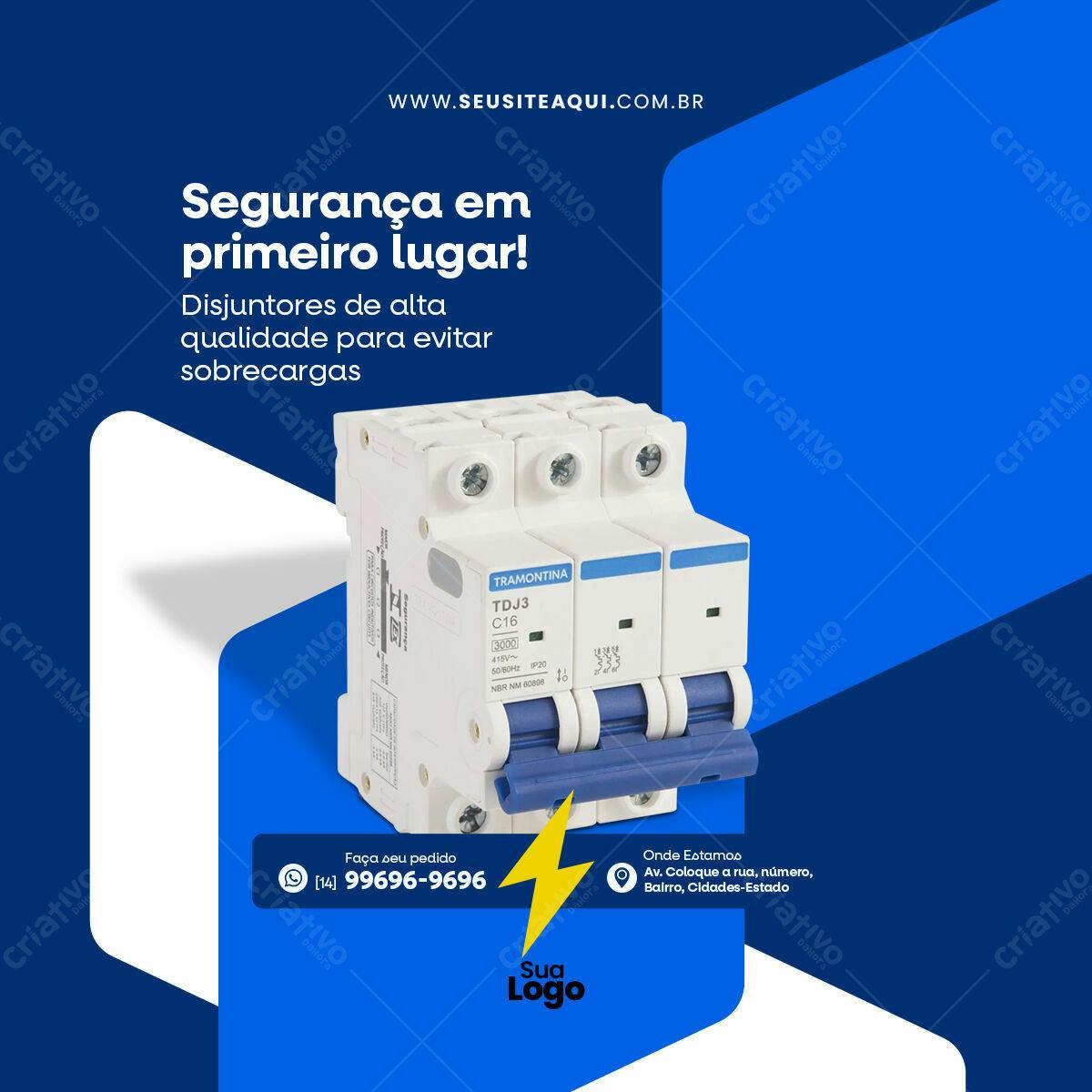 Flyer para Disjuntores Tramontina PSD Editável
