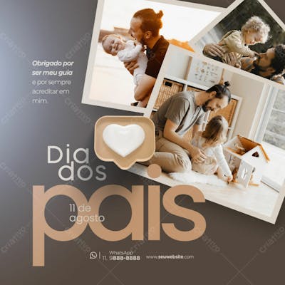 Dia Dos Pais Social Media Com Selo 3D 5