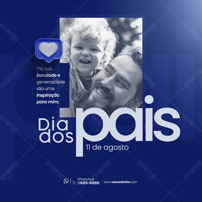 Dia Dos Pais Social Media Com Selo 3D 6