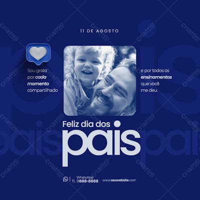 Dia Dos Pais Social Media Com Selo 3D 7
