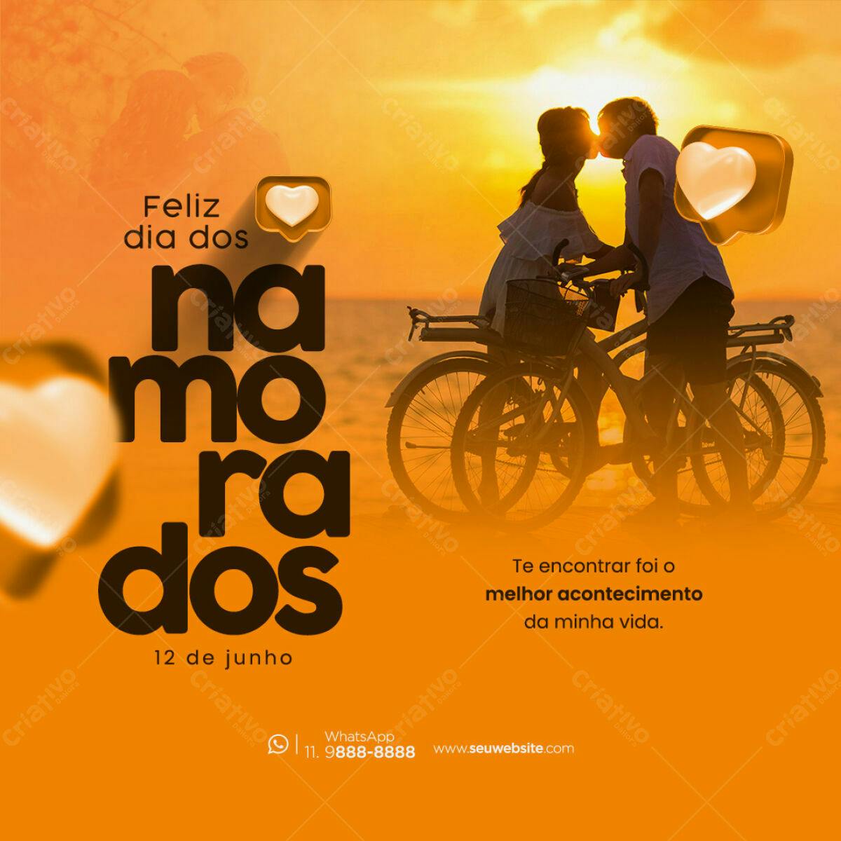 Postagem Dia dos Namorados PSD Editável