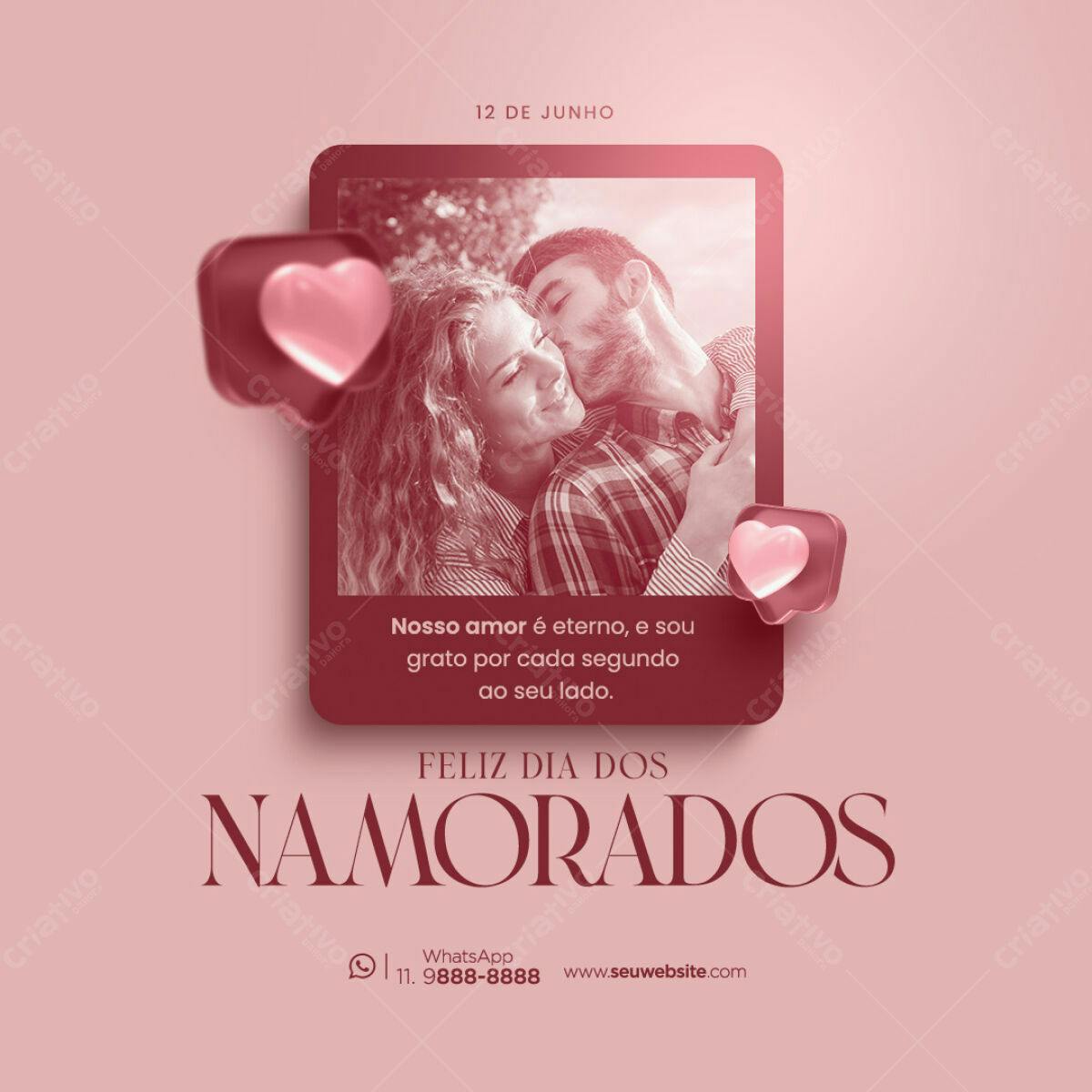Postagem Dia dos Namorados PSD Editável