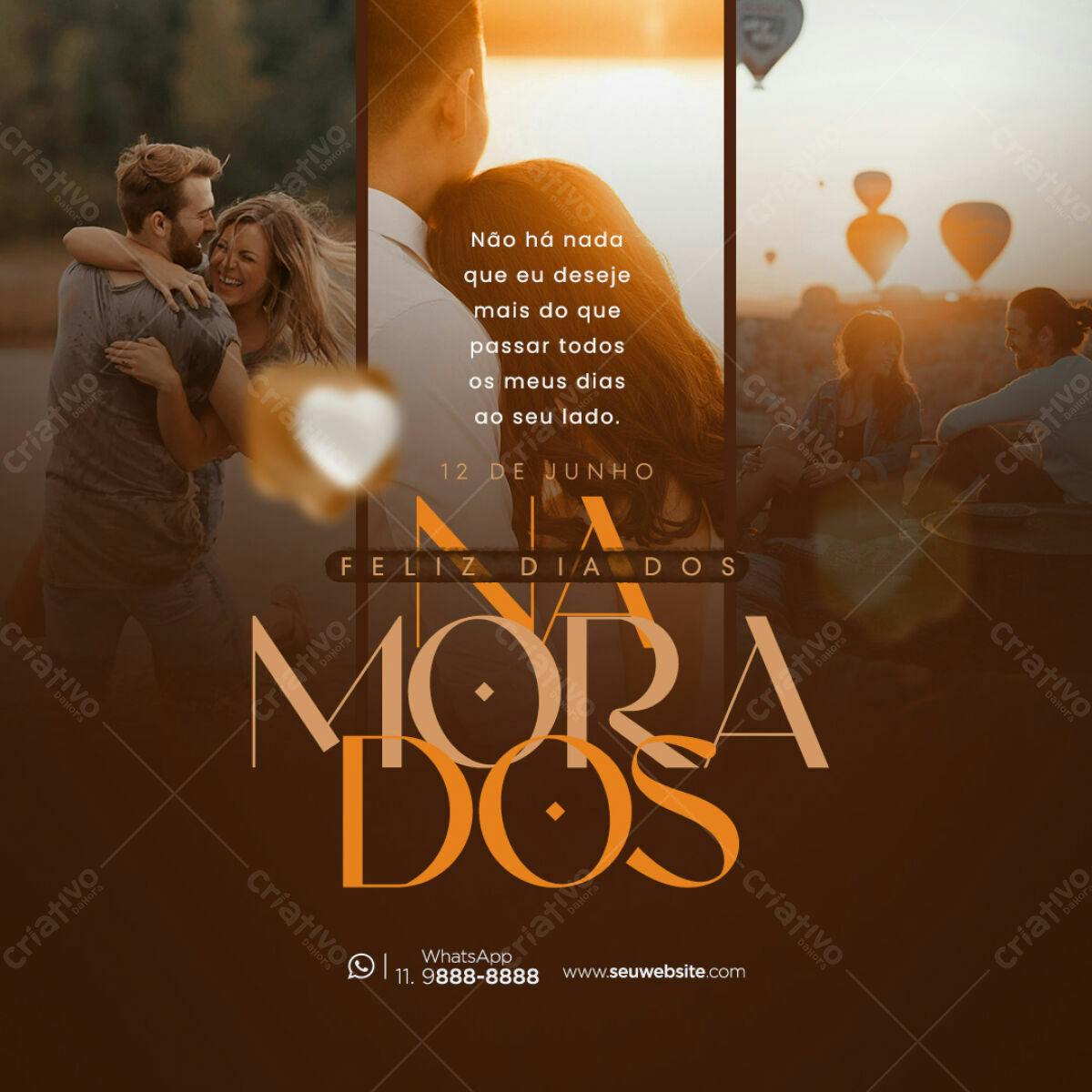 Postagem Dia dos Namorados PSD Editável
