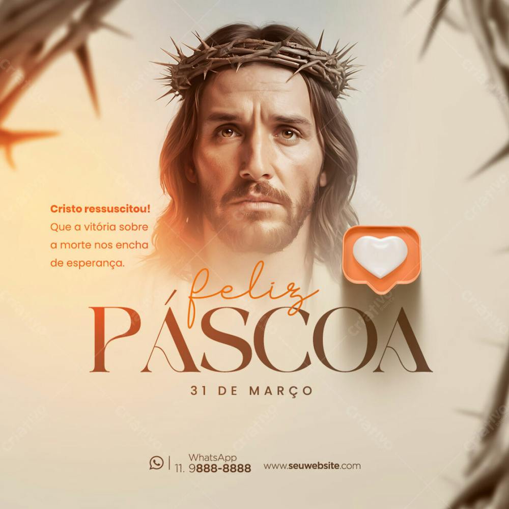 Feliz Páscoa 2 Morte Ressureição Cristo Jesus