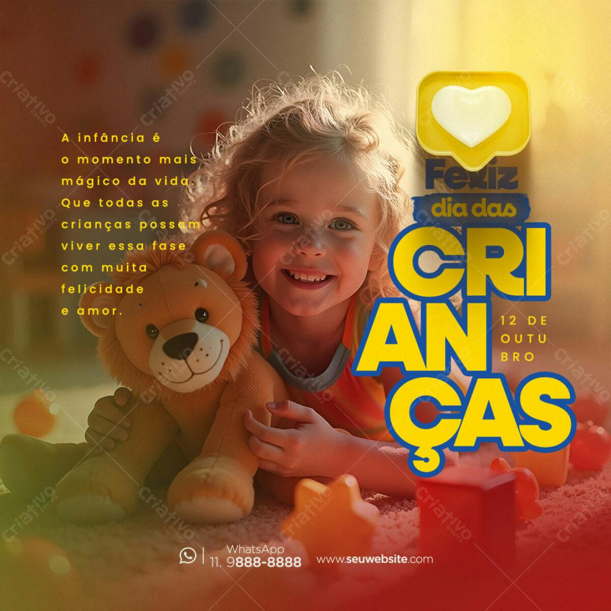 Postagem Dia das Crianças PSD Editável