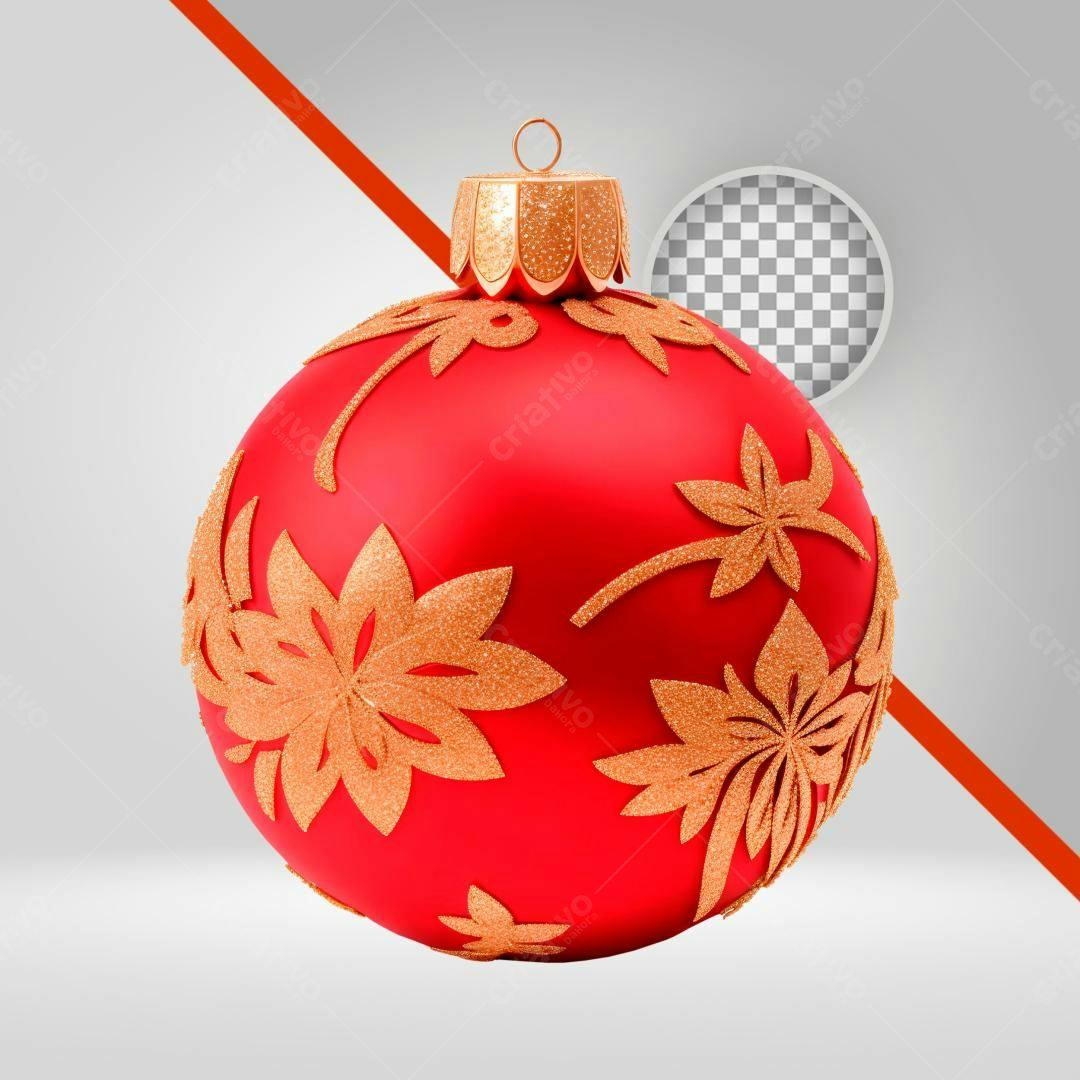 Enfeite Natalino PNG com fundo transparente