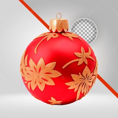 Esfera De Natal Vermelha, Bola Para Árvore De Pinheiro Natal