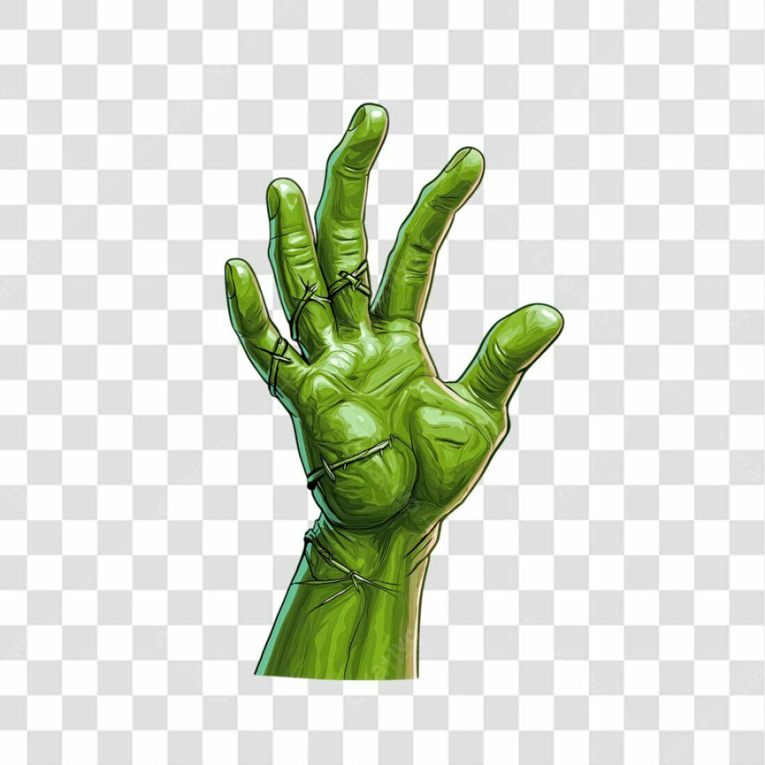 Icone Halloween mão zumbi PNG com fundo transparente