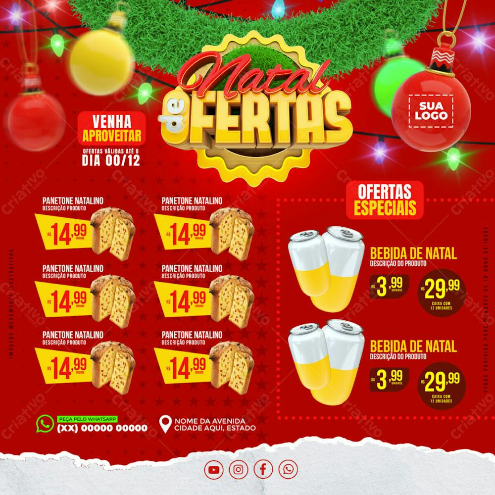 ENCARTE NATAL DE OFERTAS REDES SOCIAIS FEED