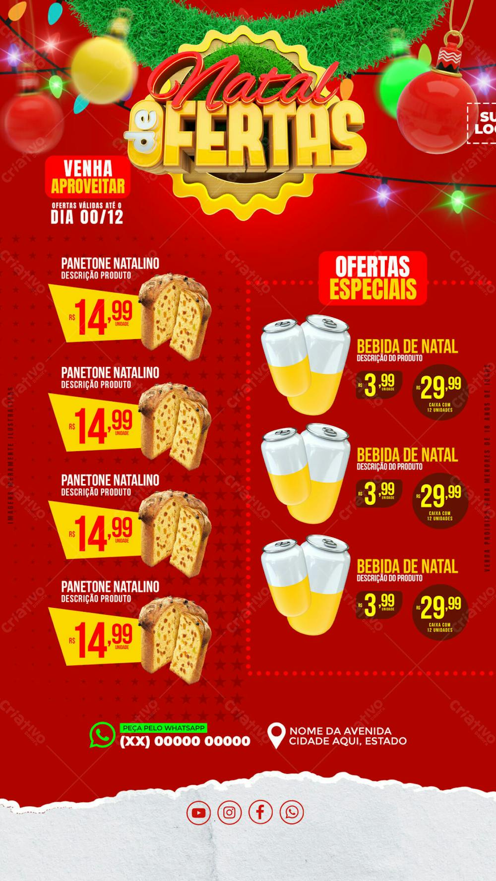 ENCARTE NATAL DE OFERTAS REDES SOCIAIS STORIES