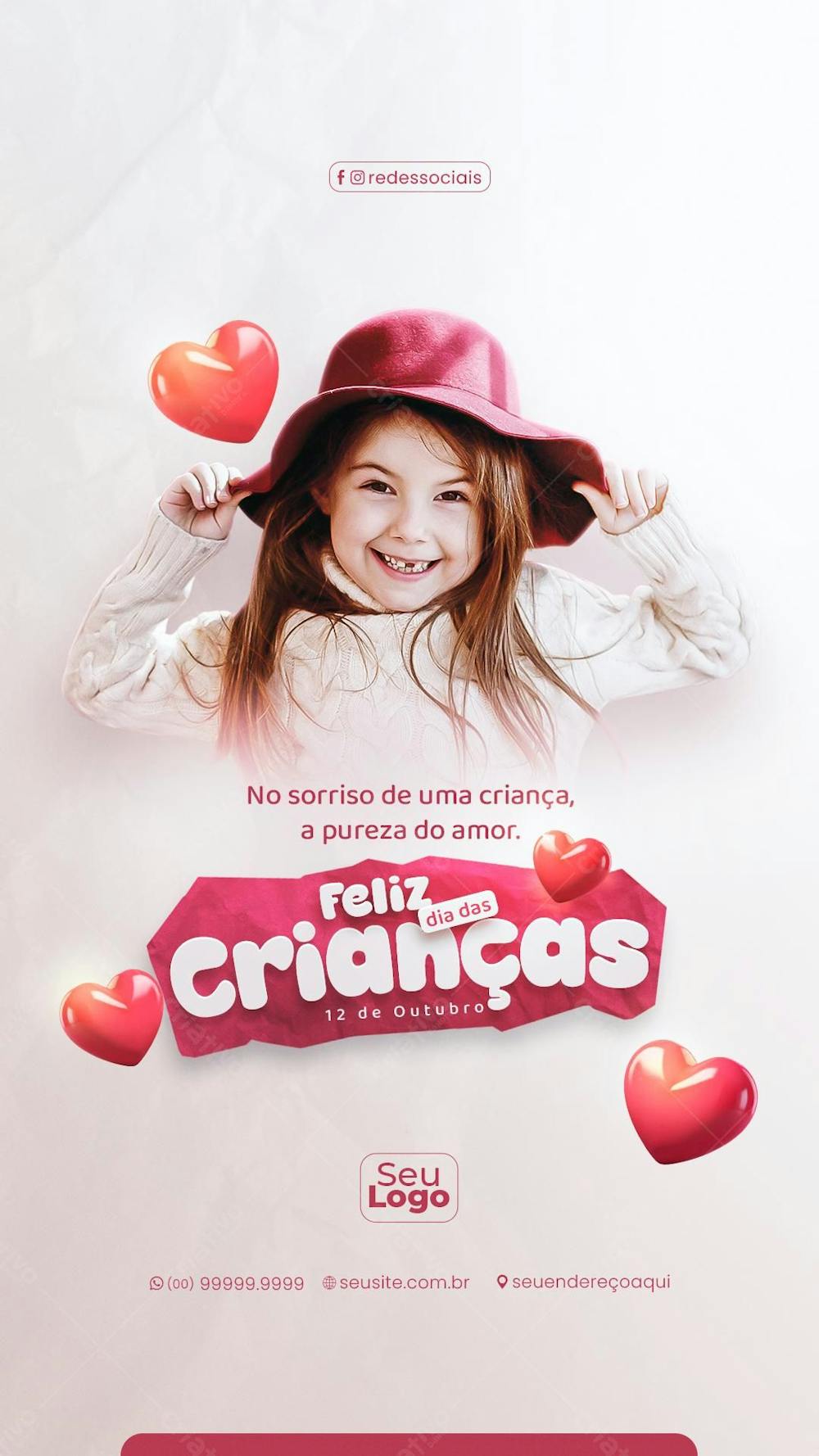 Story Feliz Dia Das Crianças 12 De Outubro Social Media