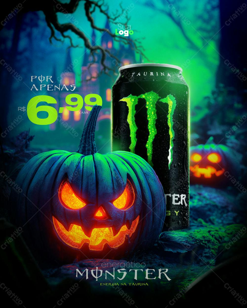 Oferta De Walloween Monster Energetico Feed