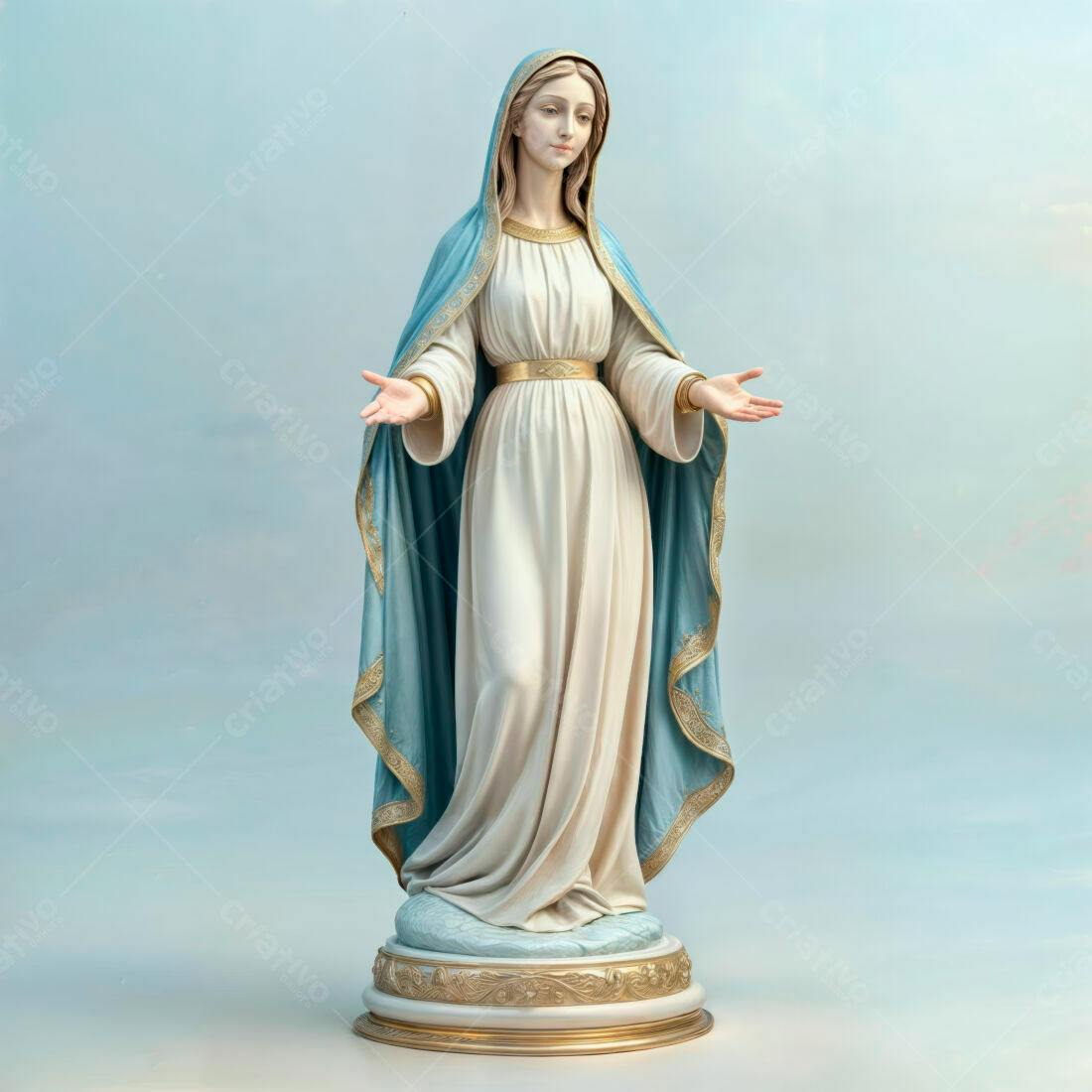 Estátua de Nossa Senhora braços abertos