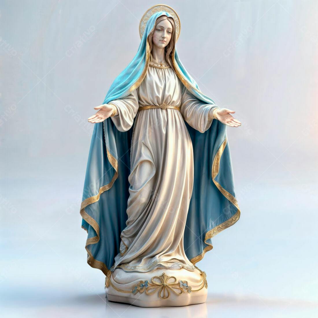 Estátua Nossa Senhora manto azul