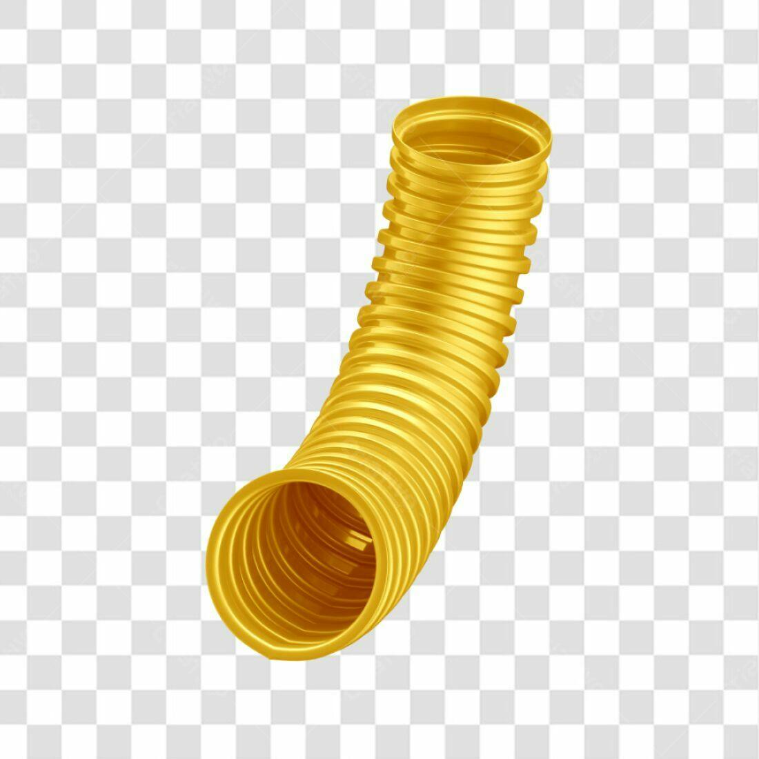 Icone Tubo Dourado PNG com fundo transparente