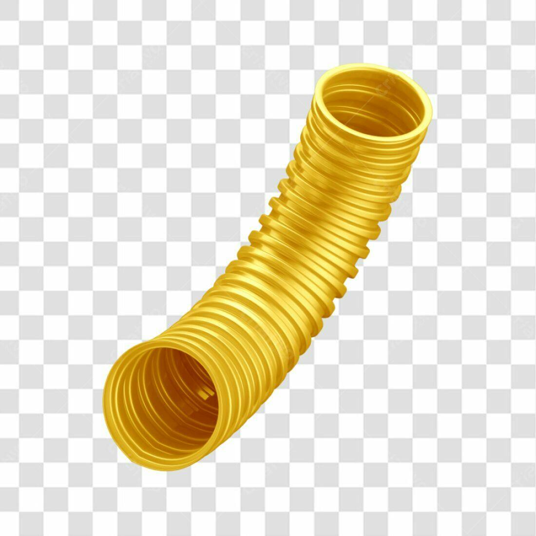 Icone Tubo Dourado PNG com fundo transparente