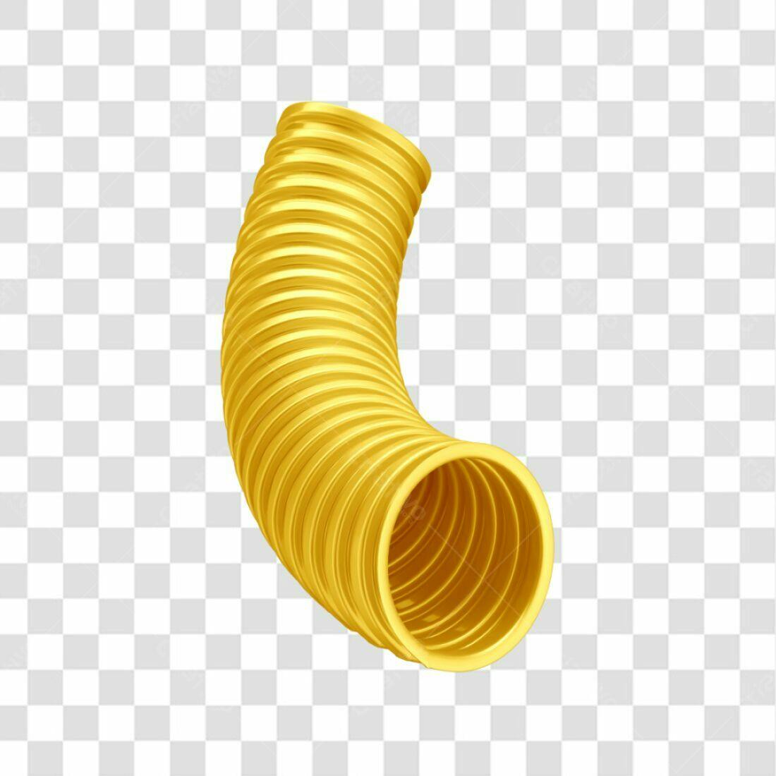 Icone Tubo Dourado PNG com fundo transparente