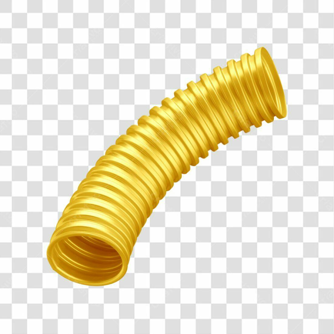 Icone Tubo Dourado PNG com fundo transparente