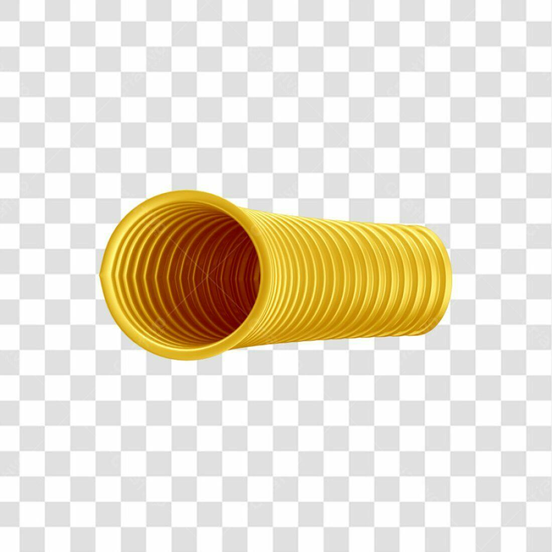 Icone Tubo Dourado PNG com fundo transparente