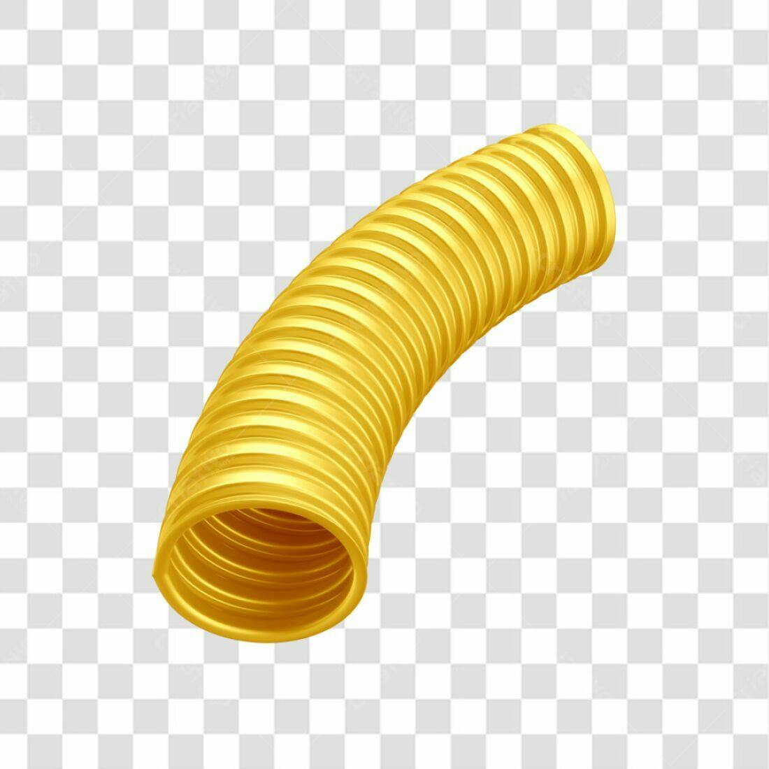 Icone Tubo Dourado PNG com fundo transparente