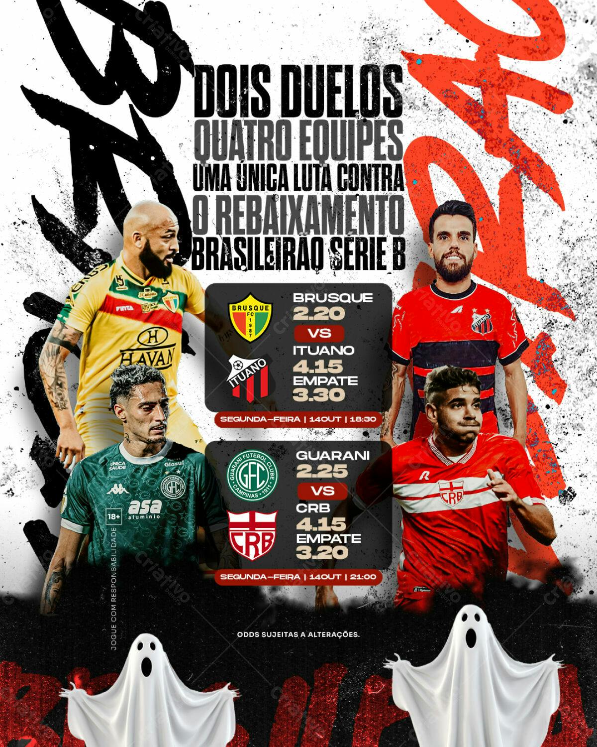 Flyer Brasileirão Série B PSD Editável
