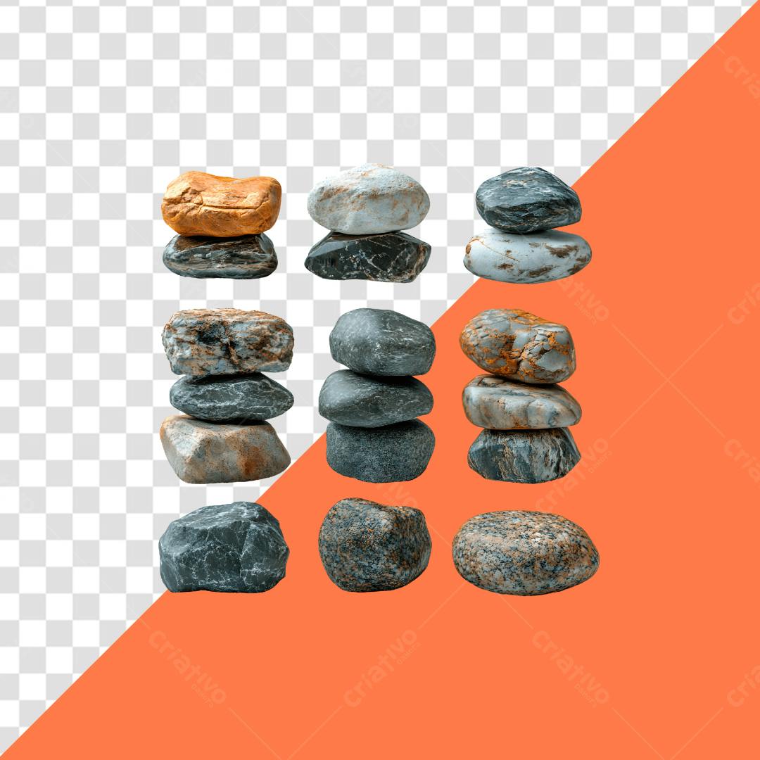 Icones de Pedras PNG com fundo transparente