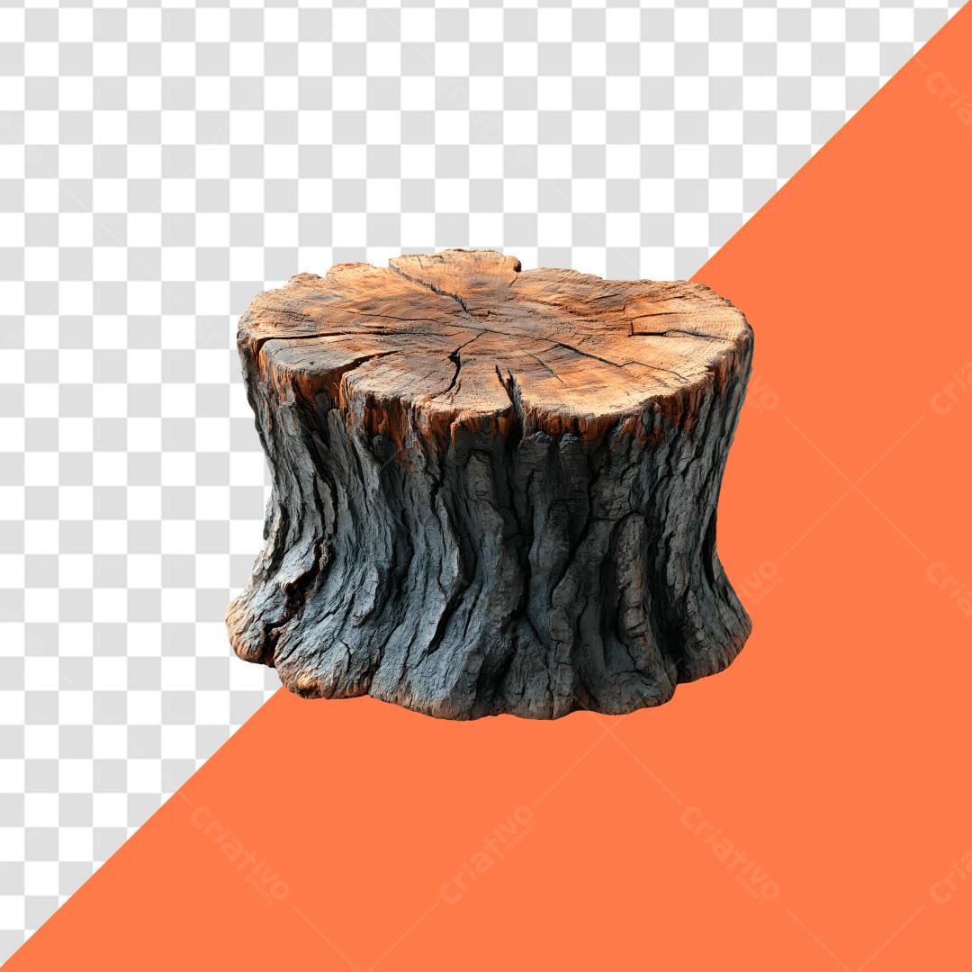 Icone Madeira Toco de Arvore PNG com fundo transparente