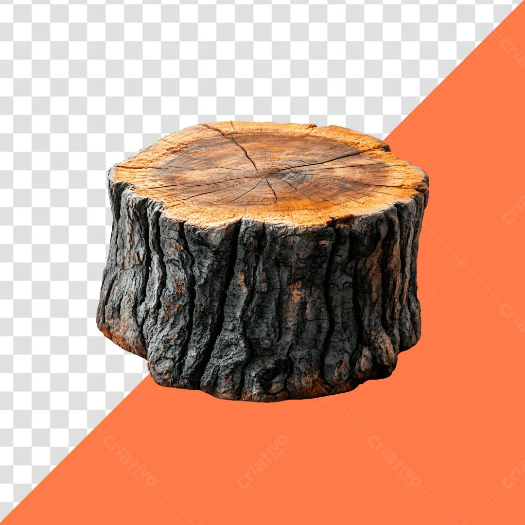 Icone Madeira Toco de Arvore PNG com fundo transparente