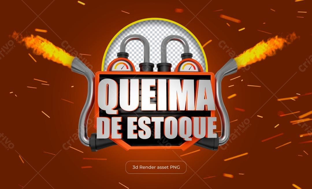 Banner Queima de Estoque PSD Editável
