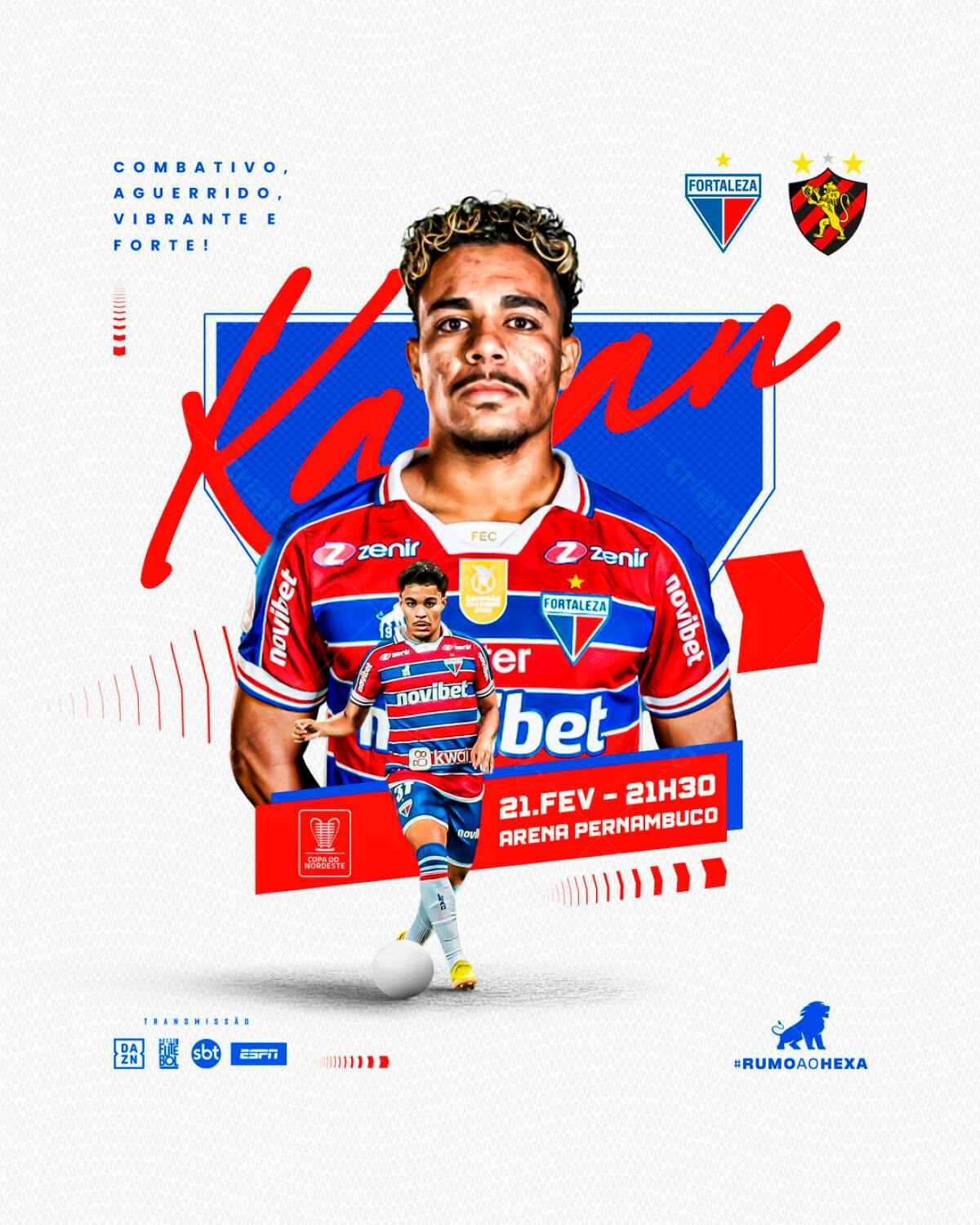 Flyer de Futebol Fortaleza x [Clube Adversário