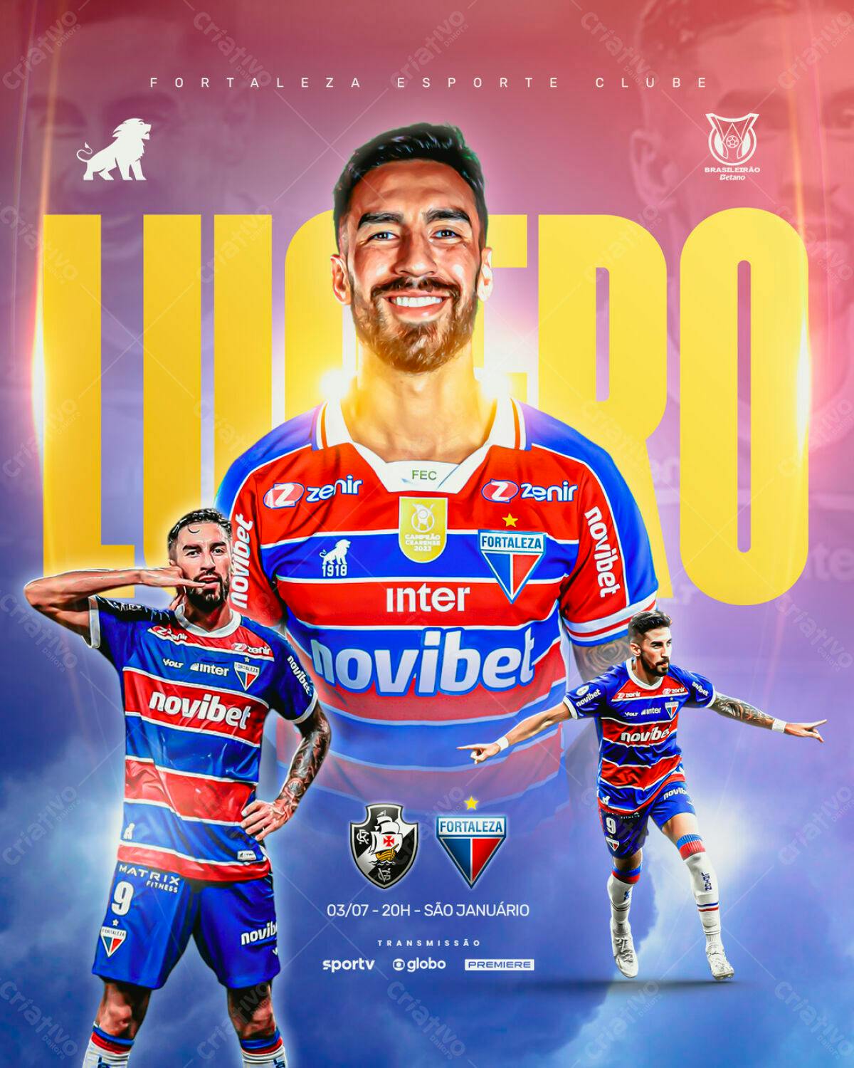 Flyer Fortaleza Esporte Clube PSD Editável