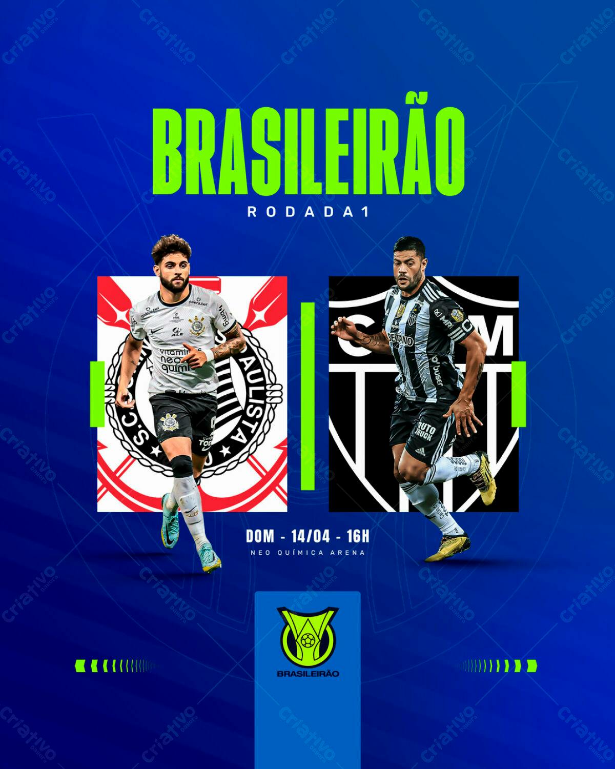 Flyer Brasileirão PSD Editável