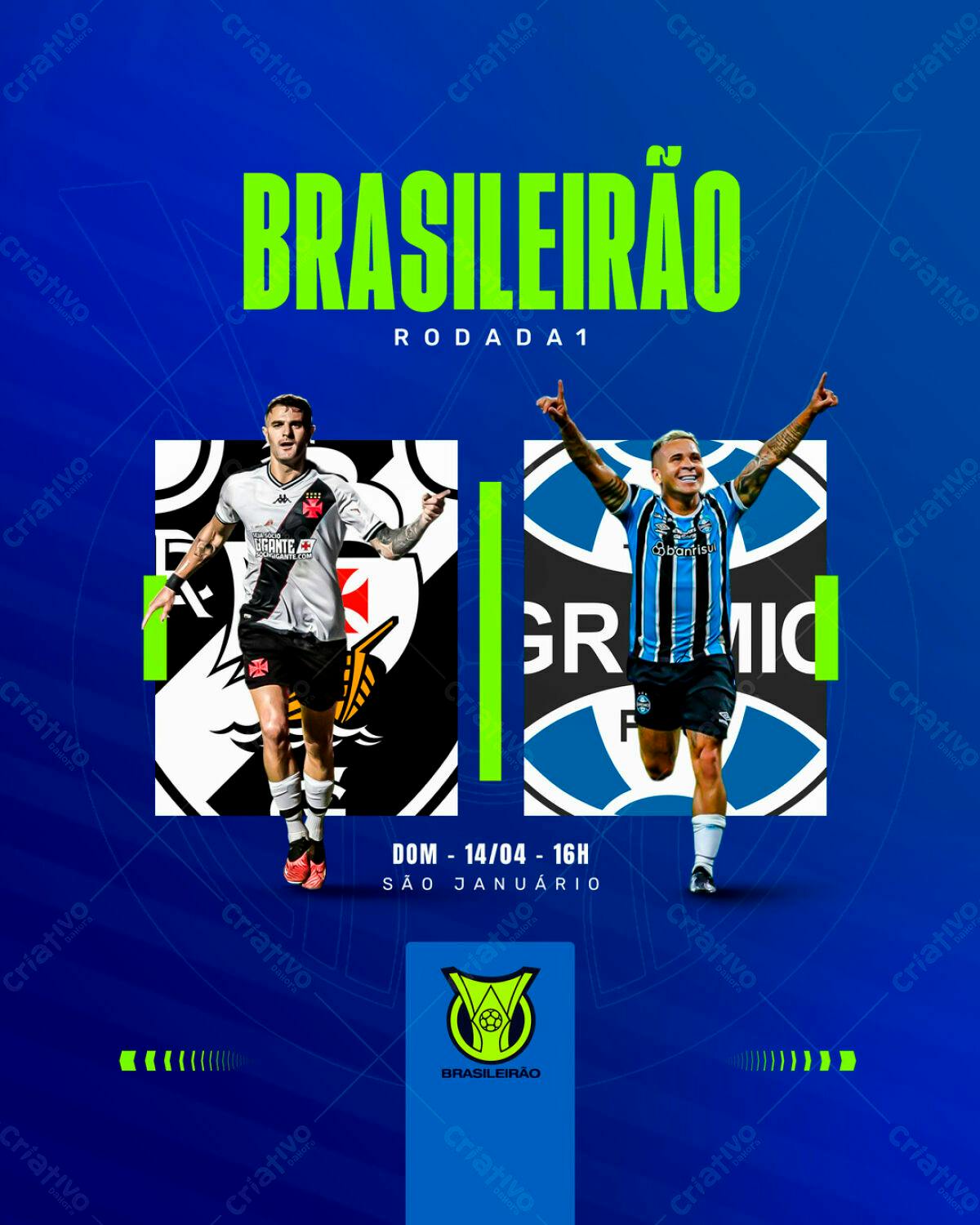Flyer Brasileirão PSD Editável