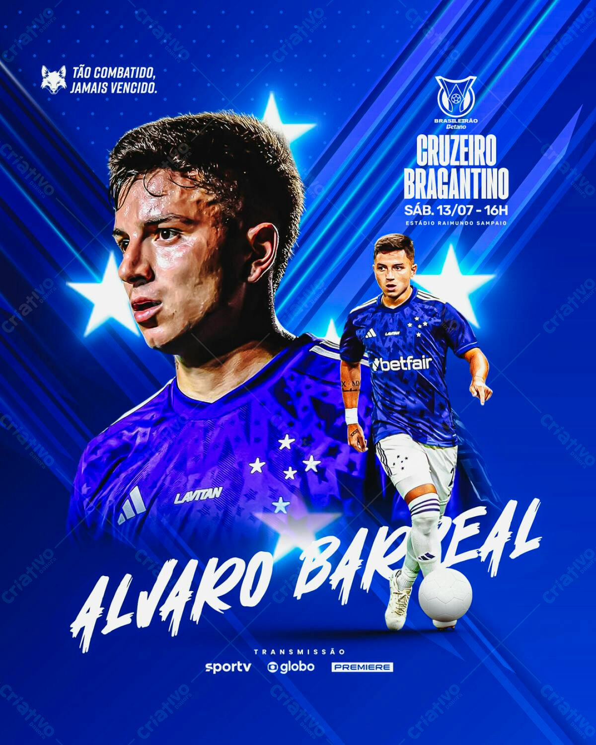 Flyer Jogo de Futebol PSD Editável