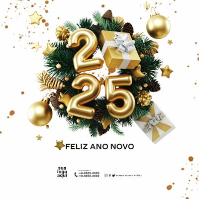 Feliz Ano Novo 2025 Reveillon