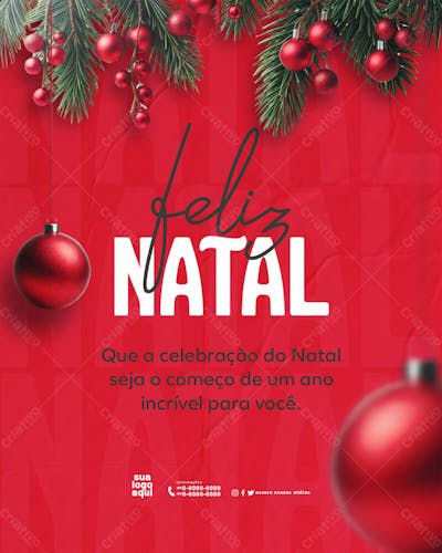 Feliz Natal Festa Natalina Dezembro Feed 1