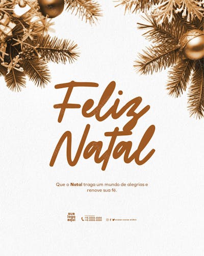 Feliz Natal Festa Natalina Dezembro Feed 1