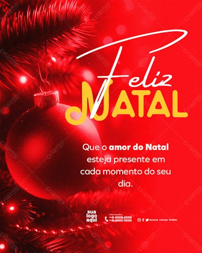 Feliz Natal Festa Natalina Dezembro Feed 1