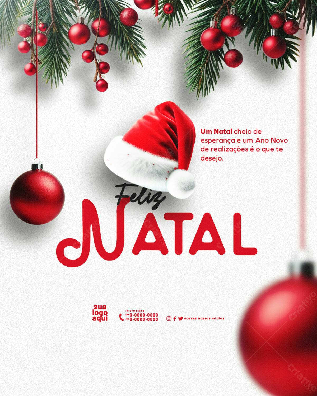 Flyer de Natal PSD Editável