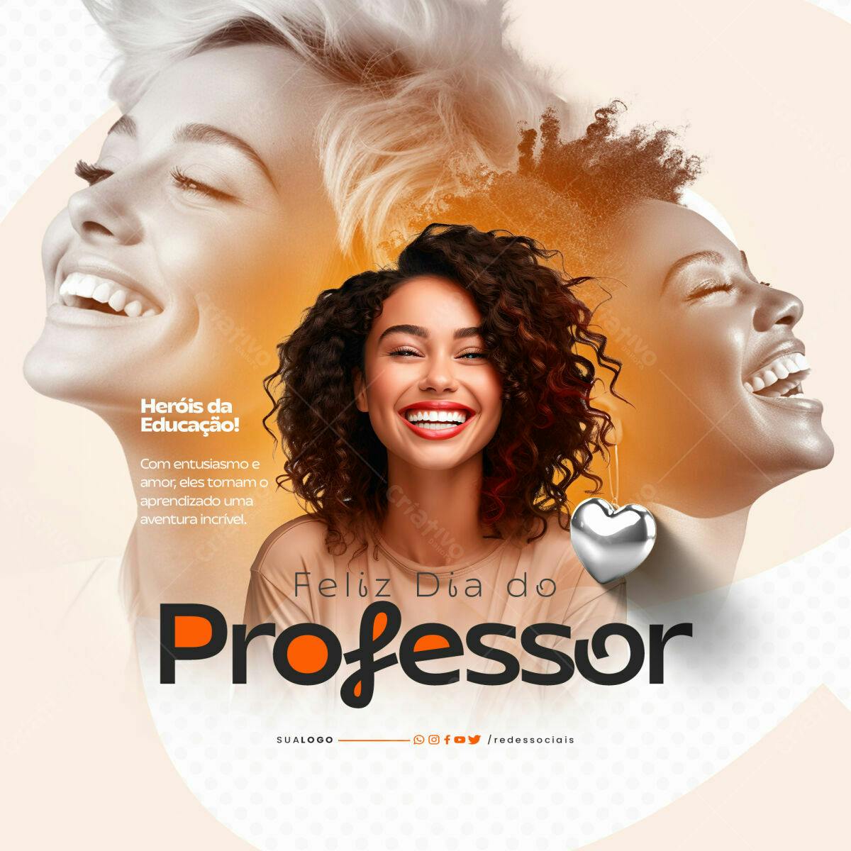 Postagem Dia do Professor PSD Editável