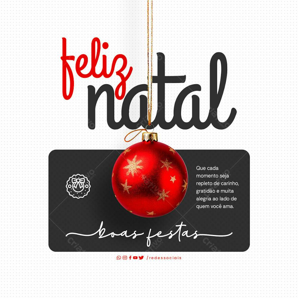 Social Media Feliz Natal Boas Festas