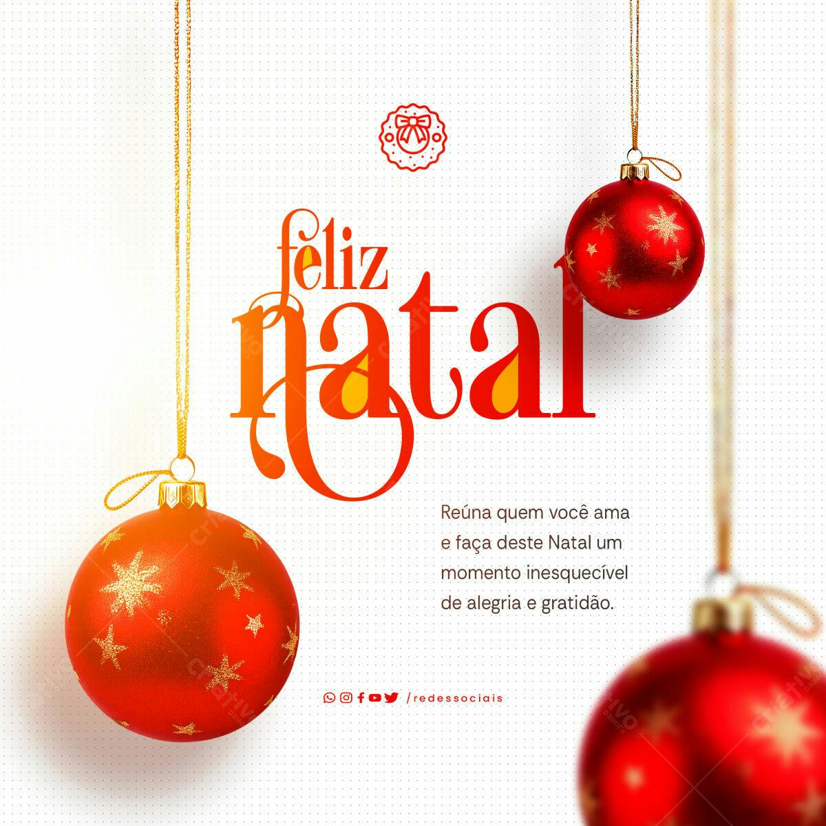 Postagem Natalina PSD Editável