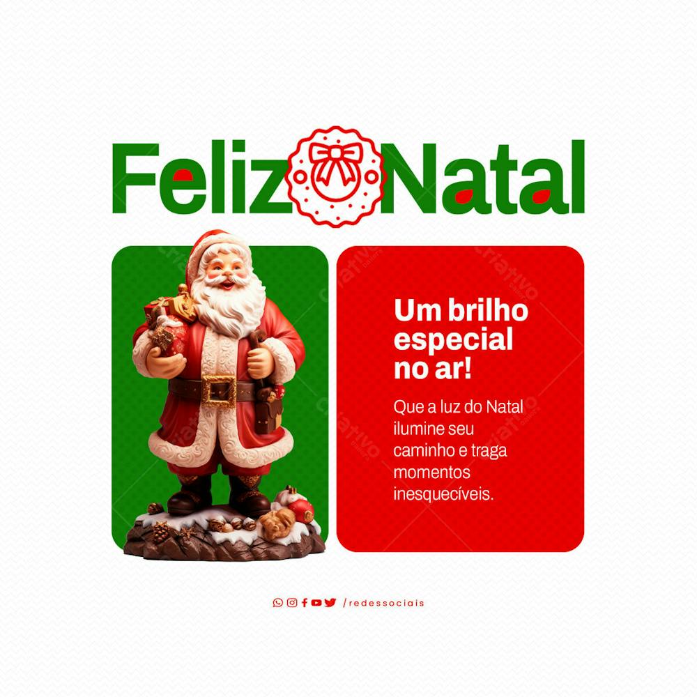 Social Media Feliz Natal Um Brilho Especial No Ar