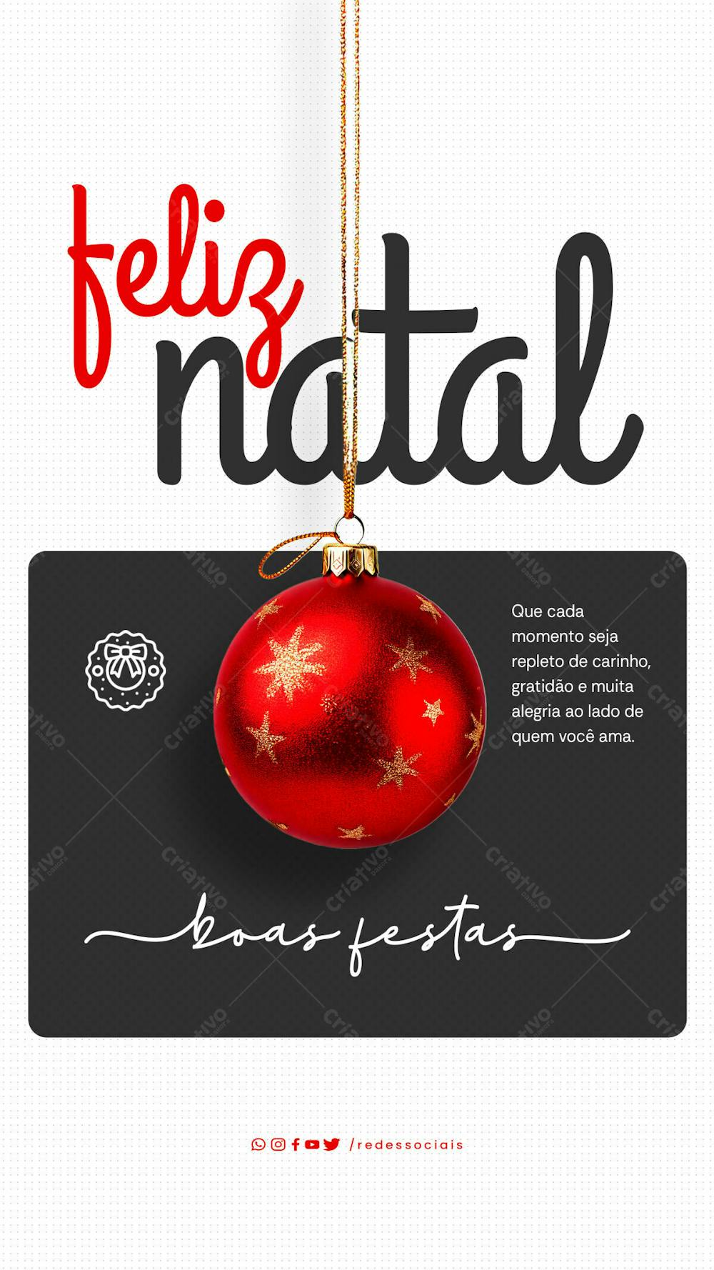 Story Feliz Natal Boas Festas