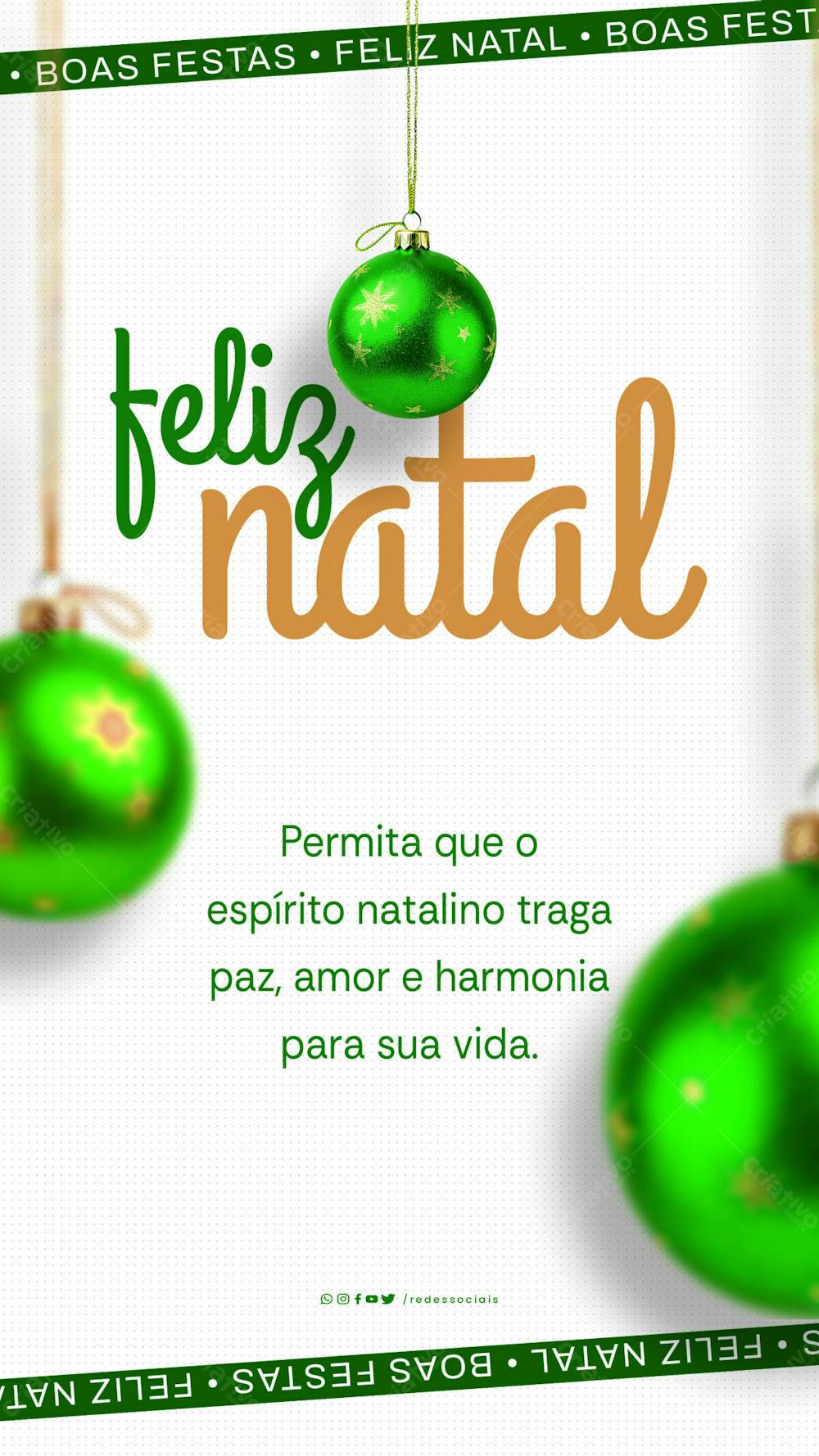 Story Feliz Natal Amor Paz E Harmonia