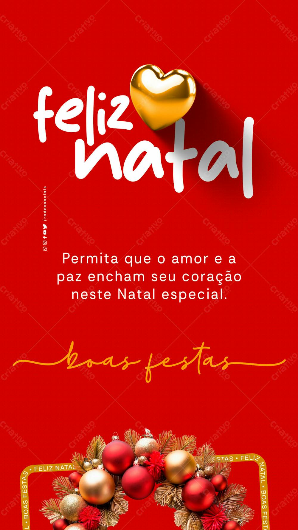 Story Feliz Natal Amor E Paz