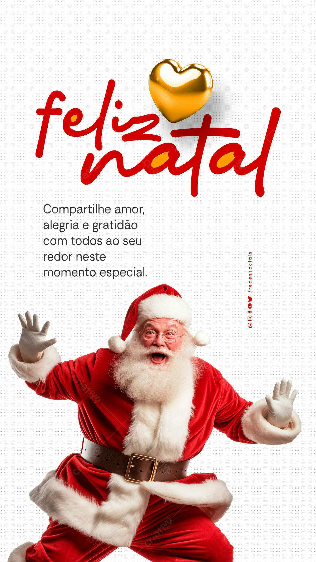 Post para Redes Sociais Natalino PSD Editável