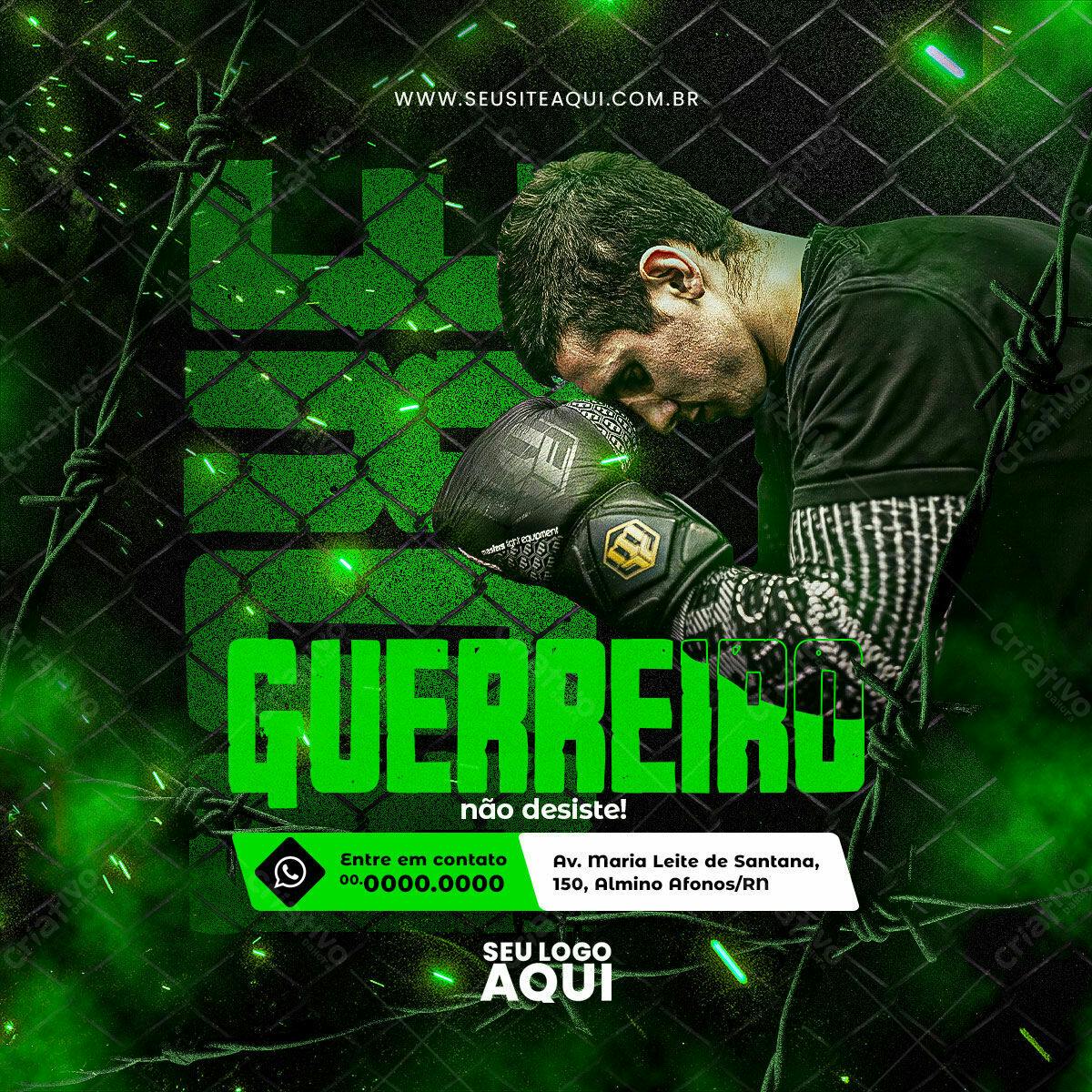 Flyer para Academia de Boxe PSD Editável