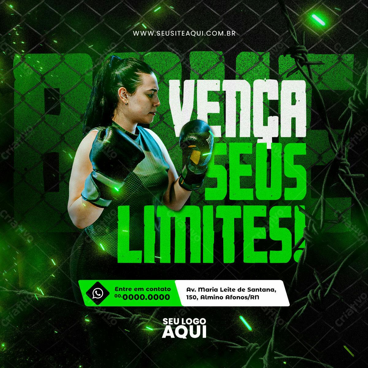 Flyer Motivacional Academia PSD Editável