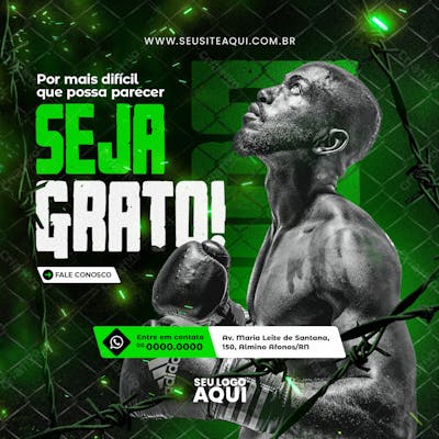 Feed Quadrado Aulas De Boxe 16